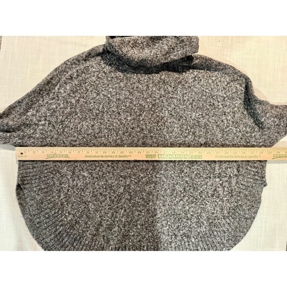 Leo & Nicole Womens Gray Cowl Neck Long Sleeve Knit Pullover Sweater - Picture 4 of 11